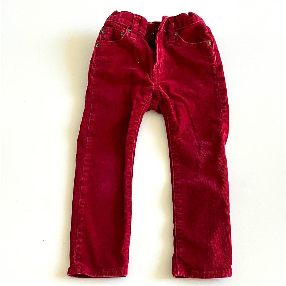 Crew cuts j crew boys Merlot colored corduroy pants size 3